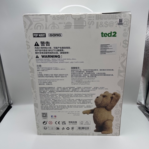NEW in box POP MART TED2 PLUSH ACTION LARGE 11.81 INCH COLLECTIBLE FIGURE - Picture 2 of 9